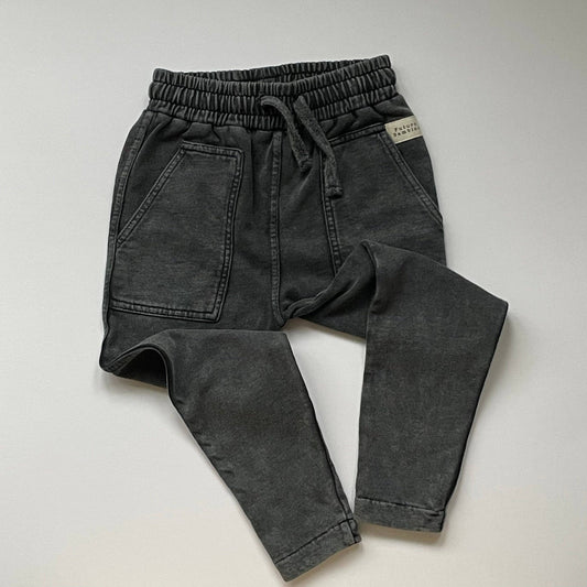 Washed Fatigue Bottoms Charcoal